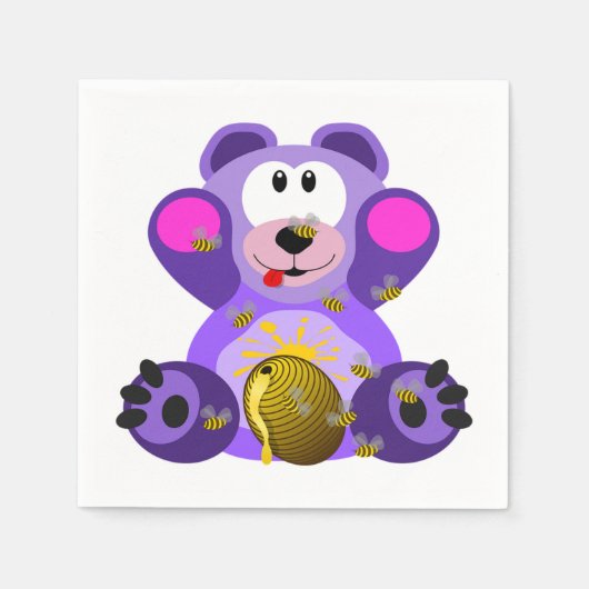 Honey Bear Serviette (Vorderseite)