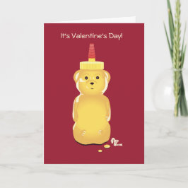 Honey Bear Valentine's Day Card Feiertagskarte