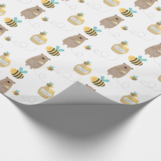 Honey Bears Geschenkpapier (Ecke)