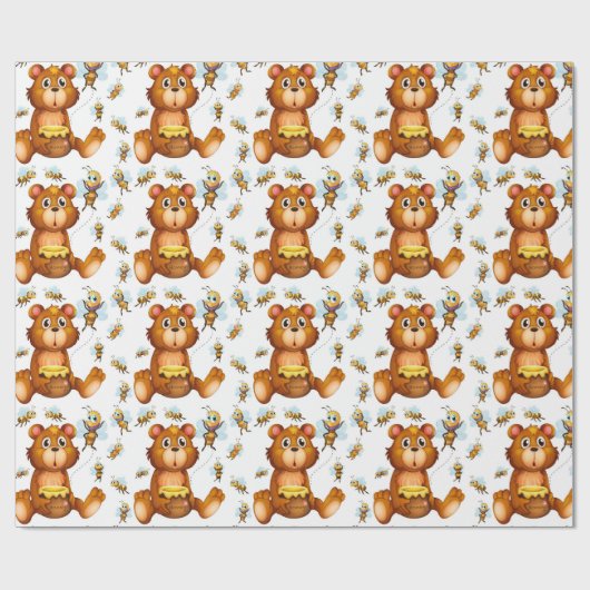 Honey Bears Geschenkpapier (Flach)