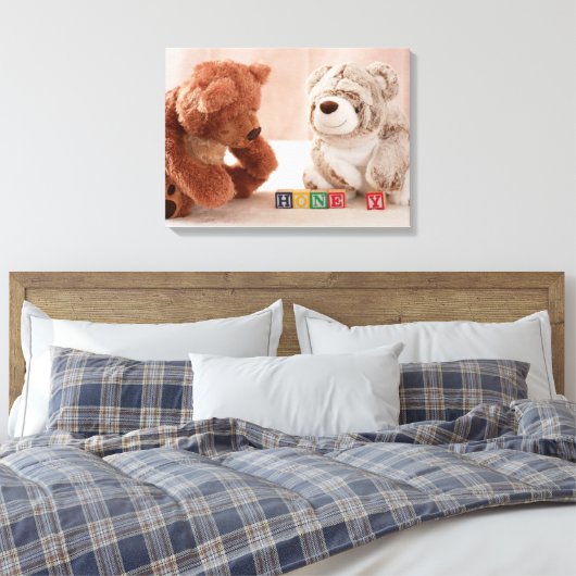 Honey Bears Leinwanddruck (Insitu (Schlafzimmer))