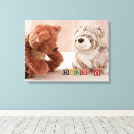 Honey Bears Leinwanddruck (Insitu (Holzboden))
