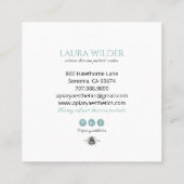 Honey Beauty Products Quadratische Visitenkarte (Rückseite)