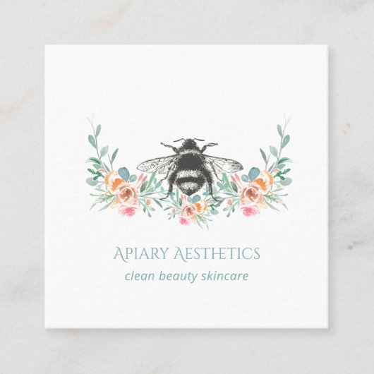 Honey Beauty Products Quadratische Visitenkarte (Vorderseite)