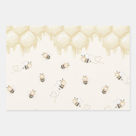 Honey Bee 1. Geburtstag Geschenkpapier Set