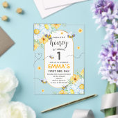 Honey Bee 1. Geburtstag Party Acryleinladungen (In Situ (Hochzeit))