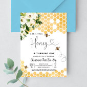 Honey Bee 1st Bee Party Geburtstag Einladung