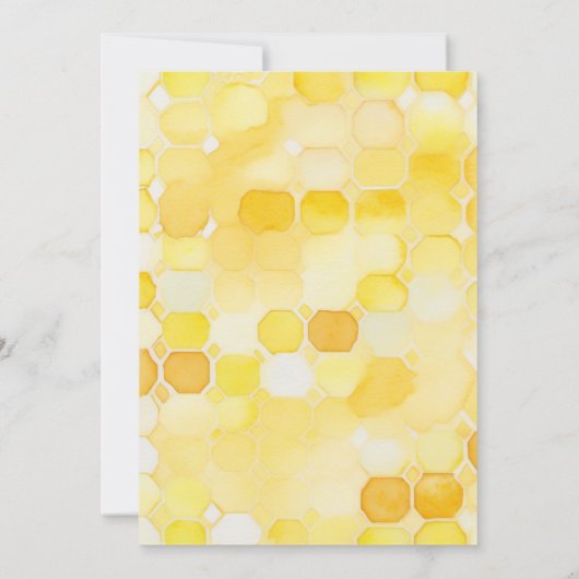 Honey Bee 2. Geburtstag Einladung (Rückseite)