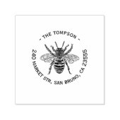 Honey Bee Address Briefmarke, Self Inking Address Permastempel (Design)