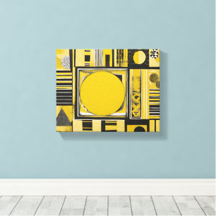 Honey Bee AI art Stretched Canvas Print Leinwanddruck