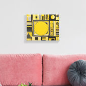 Honey Bee AI art Stretched Canvas Print Leinwanddruck (Insitu (Wohnzimmer))