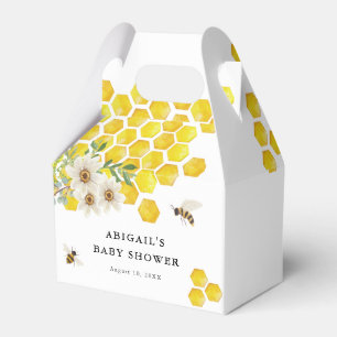 Honey Bee and Daisies Personalisiert Baby Shower Geschenkschachtel