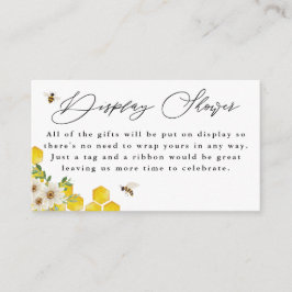 Honey Bee and Daisy Gift Display Dusche Begleitkarte