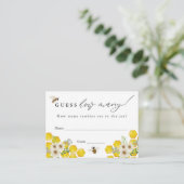 Honey Bee and Daisy Guess Wie viele Game Card Begleitkarte (Stehend Vorderseite)