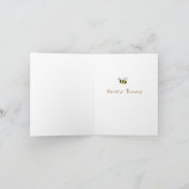 Honey Bee and Honey Bunny Birthday Card Karte (Innenseite)