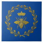 Honey Bee and Wreath Keramik Tile Fliese (Vorderseite)