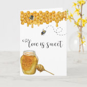 Honey Bee Anniversary Liebe ist süß Karte (Gelbe Blume)
