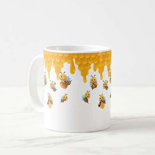 Honey Bee Ansammlung Honey Kaffeetasse (Vorderseite Links)