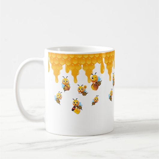 Honey Bee Ansammlung Honey Kaffeetasse (Links)