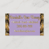 Honey Bee Apiary Business Card Visitenkarte (Rückseite)