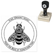 Honey Bee Apiary Gummistempel