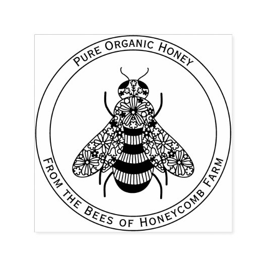 Honey Bee Apiary Permastempel (Design)