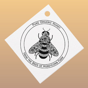 Honey Bee Apiary Produkt- oder Preismarken Geschenkanhänger