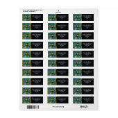 Honey Bee Apiary Sunflower Western Rücksendeadress (Vorne)