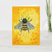 Honey Bee Apiculture Card Karte (Vorderseite)