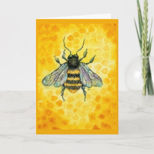 Honey Bee Apiculture Card Karte (Vorderseite)