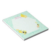 Honey Bee Aquamarin Notizblock (angewinkelt)