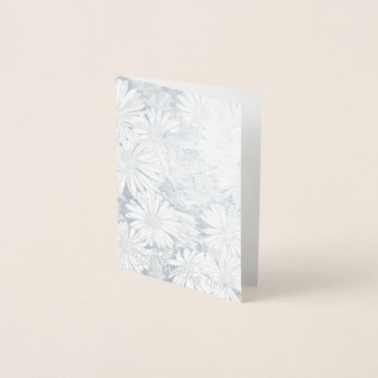 Honey Bee Art Card Wildblume Custom Grußkarte Folienkarte (Vorderseite)