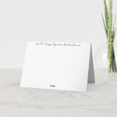 Honey Bee Art Card Wildblume Custom Grußkarte Karte (Rückseite)