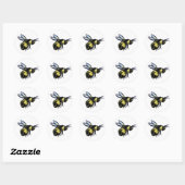 Honey Bee Art Painting Label Stickers (Blatt)