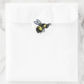 Honey Bee Art Painting Label Stickers (Tasche)