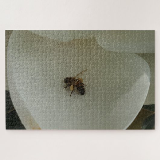 Honey Bee auf Blume Jigsaw Puzzle (Horizontal)