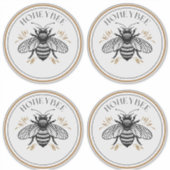 Honey Bee Aufkleber (Vorderseite)