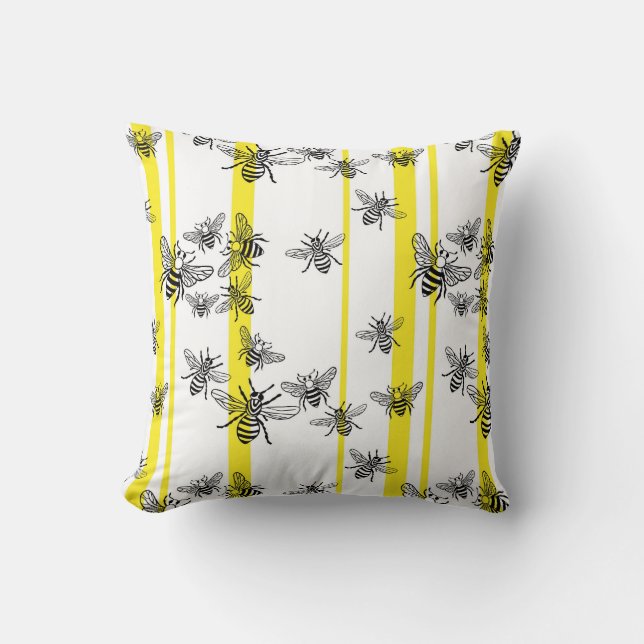 Honey Bee Baby Blanket Kissen (Vorderseite)