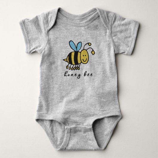 Honey Bee Baby Bodysuit oder One-Piece (keine Basi Strampler (Vorderseite)