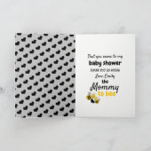Honey Bee, Baby Dusche Danke Karte (Innenseite)
