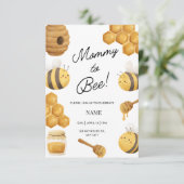 Honey Bee, Baby Dusche einladen Einladung (Stehend Vorderseite)