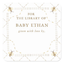 Honey Bee Baby Shower Book Library