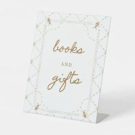 Honey Bee Baby Shower Books and Gifts Sign Sockelschild