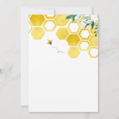 Honey Bee Baby Shower by Mail Einladung (Rückseite)