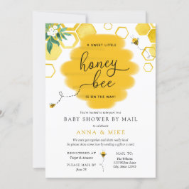 Honey Bee Baby Shower by Mail Einladung