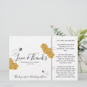 Honey Bee Baby Shower Candy Bar Wrapper (Stehend Vorderseite)