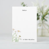 Honey Bee Baby Shower danke Karte (Stehend Vorderseite)