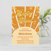 Honey Bee Baby Shower Einladung (Stehend Vorderseite)