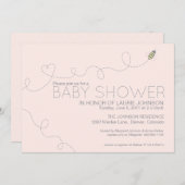 Honey Bee Baby Shower Einladung (Vorne/Hinten)