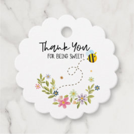 Honey Bee Baby Shower Fevor Tags - Danke für Ihre  Geschenkanhänger